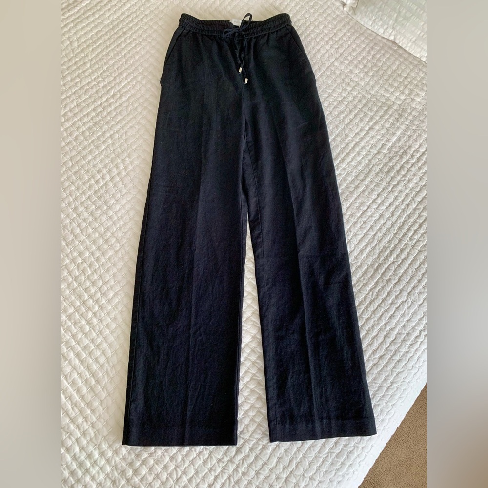 ZARA Linen Blend Women’s Drawstring Pants Size XS